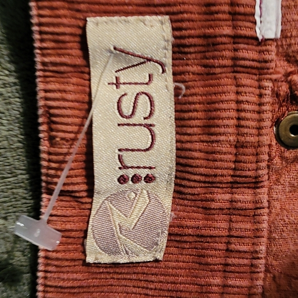 Rusty Brown Cordoroy Mini Skirt M - Picture 6 of 8